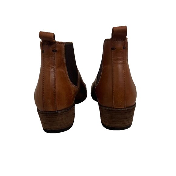 Frye Womens Size 10 Carson Chelsea Brown Leather Booties - Picture 6 of 8